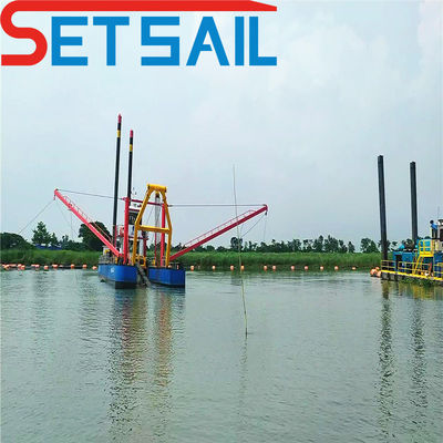 1800.00cm * 380.00cm * 250.00cm Hidráulico 24 Inch Cutter Suction Dredger com profundidade Meter