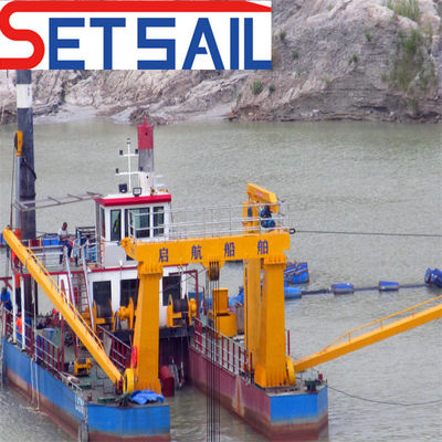Dredger de areia de sucção de corte de 20 polegadas com profundidade e capacidade de dragagem personalizáveis