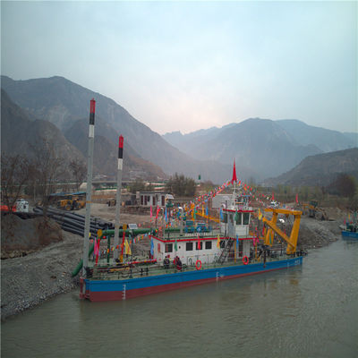 Dredger hidráulico de lama de lago de 24 polegadas com motor a diesel e sistema Siemens PLC