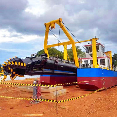 Dredger hidráulico de lama de lago de 24 polegadas com motor a diesel e sistema Siemens PLC
