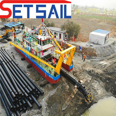 Dredger de lama de sucção de 24 polegadas com tamanho de pacote 1800.00cm * 380.00cm * 200.00cm