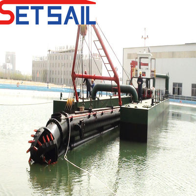 650 mm Diâmetro do tubo de sucção Dredger de cortador hidráulico para extração de areia de reservatório