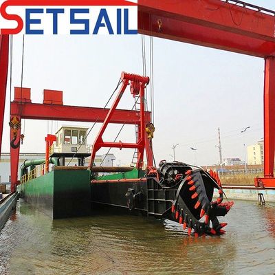 650 mm Diâmetro do tubo de sucção Dredger de cortador hidráulico para extração de areia de reservatório