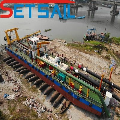 Reservatório River Lake Port Dredging com 24 Inches Cutter Suction Dredger a 20m de profundidade