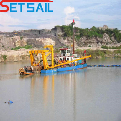 Dredger de sucção de 24 polegadas com 9,3 m de largura total e 500 mm de diâmetro do tubo de descarga