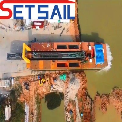Máquina de dragagem de sucção de 24 polegadas com motor a diesel Cummins para lama de areia do rio