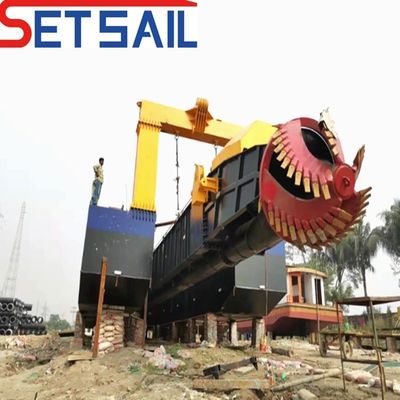 Dredger de areia de 24 polegadas com bomba de hidrociclone dos EUA e motor diesel