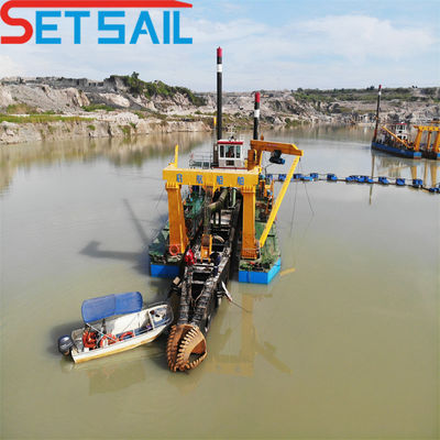 Siemens PLC 24 Inch Cutter Suction Dredger para rios e vias navegáveis interiores Tipo de potência a diesel