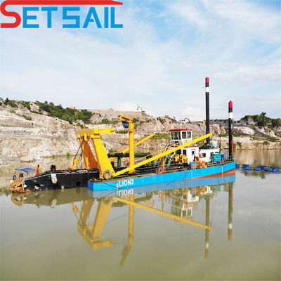 Siemens PLC 24 Inch Cutter Suction Dredger para rios e vias navegáveis interiores Tipo de potência a diesel