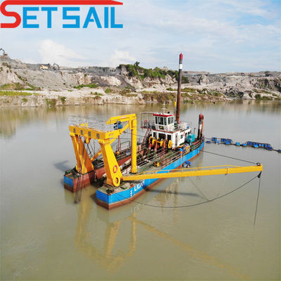 Siemens PLC 24 Inch Cutter Suction Dredger para rios e vias navegáveis interiores Tipo de potência a diesel