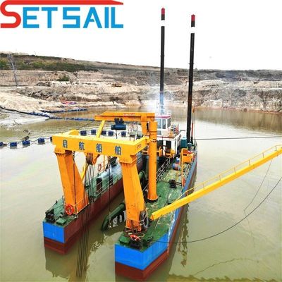 Siemens PLC 24 Inch Cutter Suction Dredger para rios e vias navegáveis interiores Tipo de potência a diesel