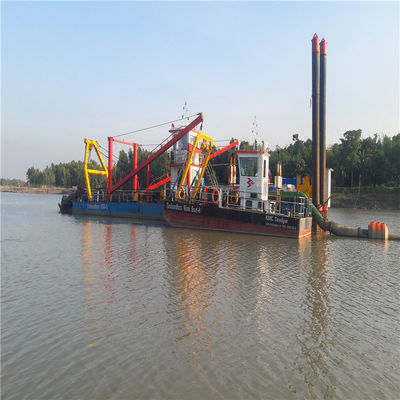 Sistema Siemens PLC 25m Max Dredging Cutter Suction Sand Dredger para Dredging de areia