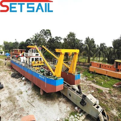 20 Inch Cutter Suction Barge Sea Sand Dredger Projetado com Ciclone Tipo Hidrociclone