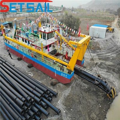20 Inch Cutter Suction Barge Sea Sand Dredger Projetado com Ciclone Tipo Hidrociclone
