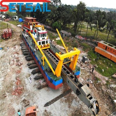 20 Inch Cutter Suction Barge Sea Sand Dredger Projetado com Ciclone Tipo Hidrociclone