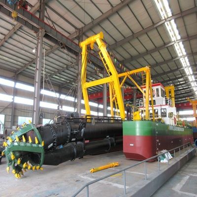 6 quilómetros Distância máxima de descarga Cortador dragadora de sucção com sistema Siemens PLC