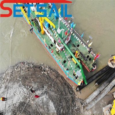 70 países' Set Sail Cutter Suction Dredger com distância de descarga de 100m-6000m