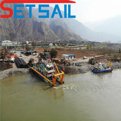 70 países' Set Sail Cutter Suction Dredger com distância de descarga de 100m-6000m