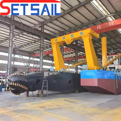 Solução de dragagem de Bangladesh 5000m3 Segadora de sucção de cortador com motor a diesel Cummins