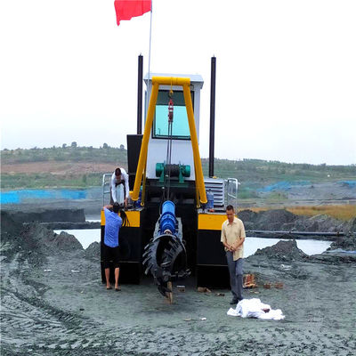 Distância de descarga de 2000 metros Cortador de sucção Hopper Dredger com bomba de dragagem Tipo de ranhura CTS