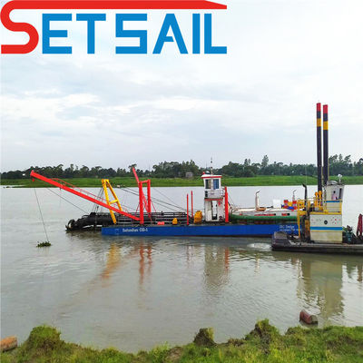 Dredger de sucção de corte com diâmetro da cabeça de corte de 2100 mm e motor principal Cummins Weichai