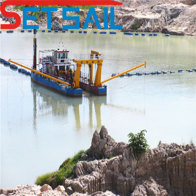 Dredger de sucção de corte com diâmetro da cabeça de corte de 2100 mm e motor principal Cummins Weichai
