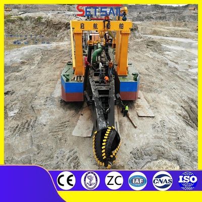 Qihang 20m Profundidade de dragagem Cortador Sucção Llorera Dredger comprimento total 38m