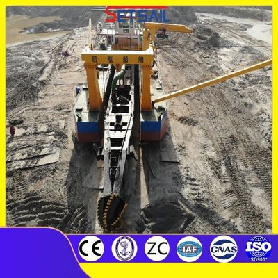 Qihang 20m Profundidade de dragagem Cortador Sucção Llorera Dredger comprimento total 38m