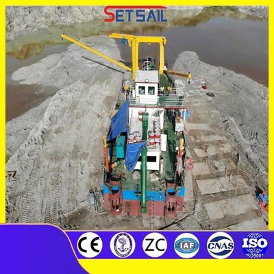 Qihang 20m Profundidade de dragagem Cortador Sucção Llorera Dredger comprimento total 38m