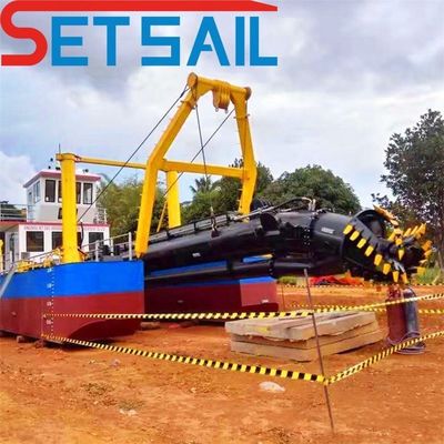 500-2000m Distância de descarga CTS Tipo de ranhura Sistema hidráulico 24 polegadas cortador Sucção draga