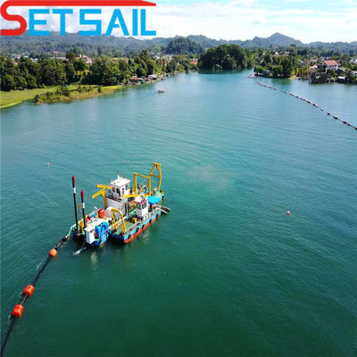 Dredger de areia de corte de 38 m, com motor diesel e fluxo hidráulico de água