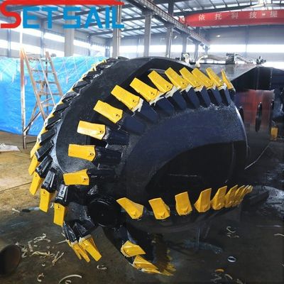 1500m Distância de saída Cortador hidráulico Sucção dragadora com 298kw Potência do motor auxiliar
