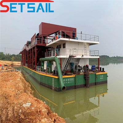 39m comprimento total 20 polegadas fluxo de água 5000m3 cortador sucção dragadora com motor diesel