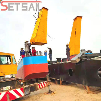 Excavadora de areia fluvial de motor diesel duplo com certificação ISO comprimento total 17 M-60 M