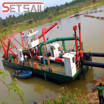 Excavadora hidráulica de areia de 18 polegadas com potência da cabeça do cortador de 170 kW e bomba de sucção QHCSD-43