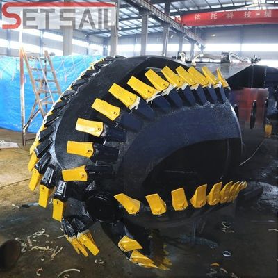 Excavadora hidráulica de areia de 18 polegadas com potência da cabeça do cortador de 170 kW e bomba de sucção QHCSD-43