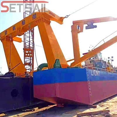 Dredgeira de sucção com motor a diesel hidráulico para operações de dragagem de barro de areia fluvial