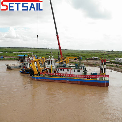 1500m Distância de descarga Dredger de areia com 3500m3 de fluxo de água e bomba hidráulica do rio