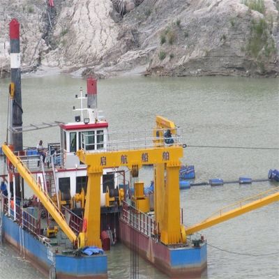 15 metros Profundidade máxima de dragagem Hydrocyclone Cutter Suction Sand Dredger para rio