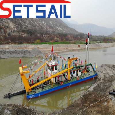 Dredger de sucção de cortador com potência de cabeça de cortador personalizada de 30 Kw a 800 Kw e motor diesel
