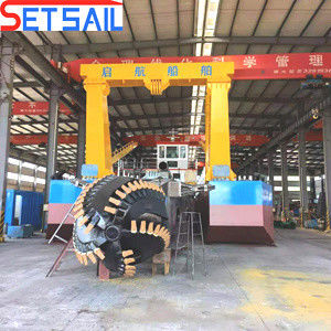 Sistema Siemens PLC Motor Diesel Cortador Sucção Dredger de areia fluvial para dragagem de potência
