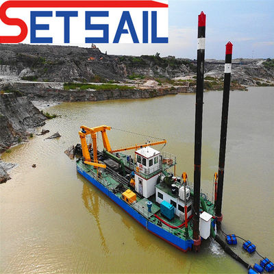 1500m Distância de descarga 18 polegadas cortador de sucção dragadora para trabalho de dragagem marítima