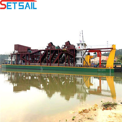 Tipo de ciclone Fluxo de água de hidrociclone 3500m3 Cortador dragadora de sucção Usada no lago River