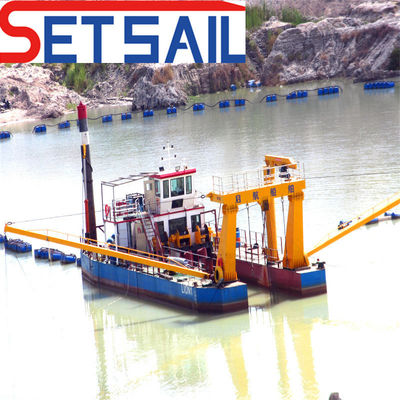 160m3 Motor Diesel Cutter Suction Dredger para Riversand Siemens PLC e Performance