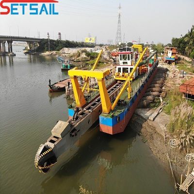 Dredger de sucção com motor Cumins e capacidade de 500 metros cúbicos