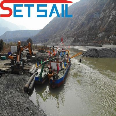 Mini River Cutter Sucção bomba de areia Ship Dredger adequado para várias aplicações