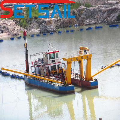 Pedido personalizado Dredger de areia de escavação fluvial para máquina de dragagem 17m-50m comprimento total