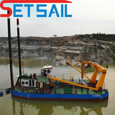 Pedido personalizado Dredger de areia de escavação fluvial para máquina de dragagem 17m-50m comprimento total