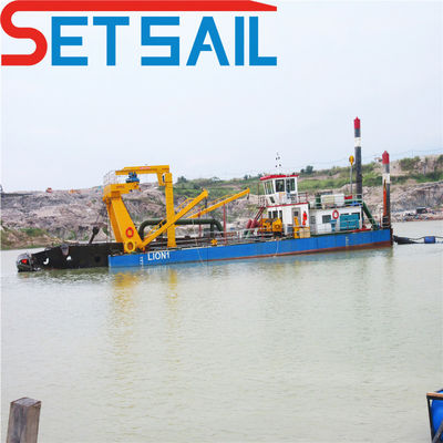 Pedido personalizado Dredger de areia de escavação fluvial para máquina de dragagem 17m-50m comprimento total