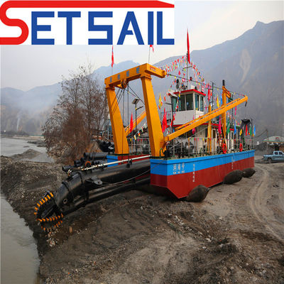 Dredger de sucção de 22 polegadas com sistema hidráulico Rexroth e capacidade de 1000 m3/h